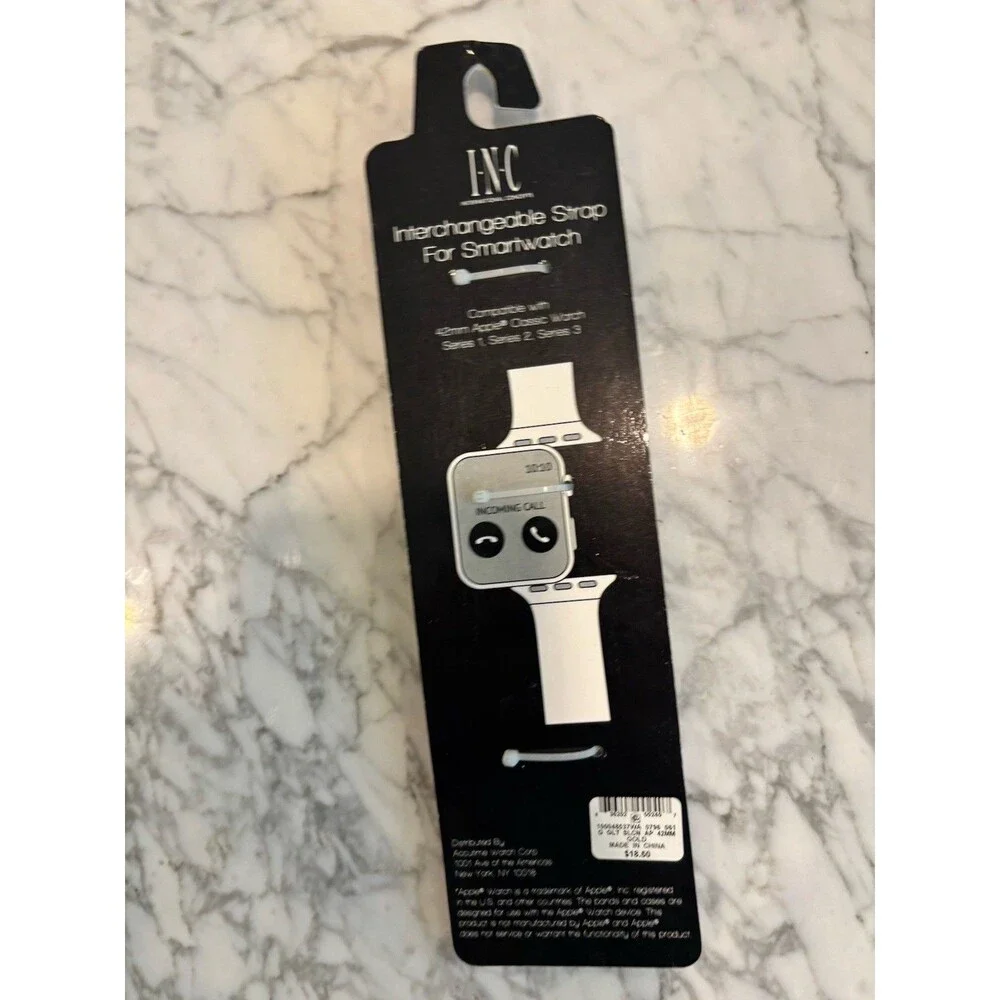 I.N.C. Women's Black Rainbow Glitter 42mm Apple Watch Band‎ Strap Wristband